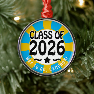 Adorno Metálico Clase Estrella de 2026 Graduación