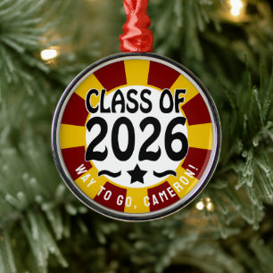 Adorno Metálico Clase Estrella de 2026 Graduación