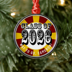 Adorno Metálico Clase Occidental de Graduación 2026