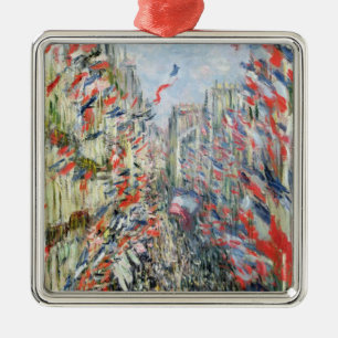 Adorno Metálico Claude Monet el la ruda Montorgueil, París