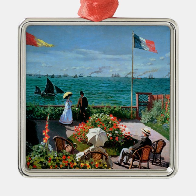Adorno Metálico Claude Monet el | la terraza en Sainte-Adresse, (Frente)