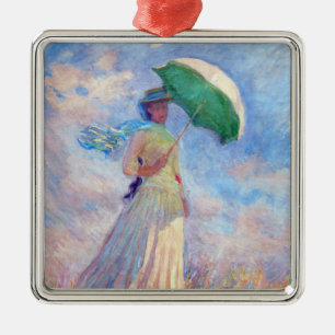 Adorno Metálico Claude Monet - Mujer con Parasol a la derecha