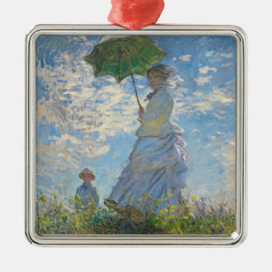 Adorno Metálico Claude Monet  Mujer con sombrilla