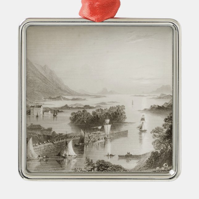 Adorno Metálico Clew la bahía vista de Westport, condado Mayo (Frente)