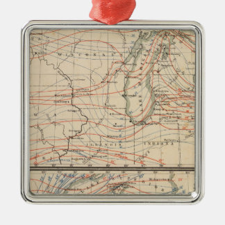 Adorno Metálico Climatología del atlas Mao de Michigan