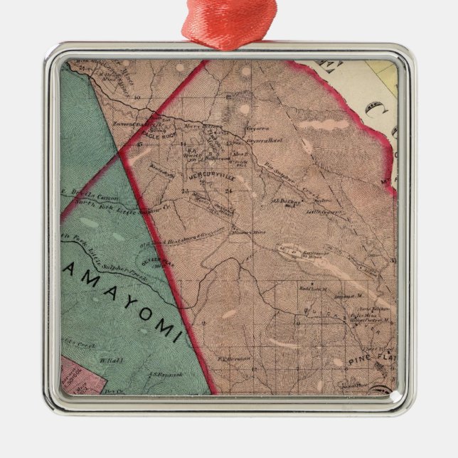 Adorno Metálico Cloverdale, Washington, Mendocino (Frente)