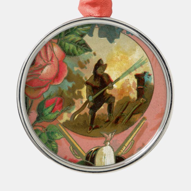 Adorno Metálico Cobertura de bomberos de bomberos de la época de 1 (Frente)