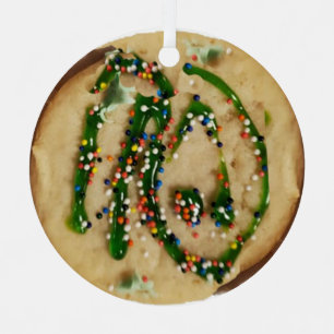 Adorno Metálico Cocina azucarera navidad con salpicaduras de dulce