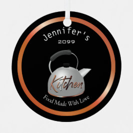 Adorno Metálico Cocina de cobre hecha con amor