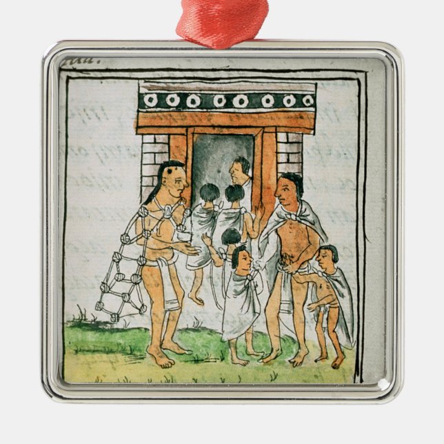 Adorno Metálico Codex florentino de Bernardino de Sahagun (Frente)