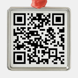 Adorno Metálico Código QR creado al instante (introduciendo su URL