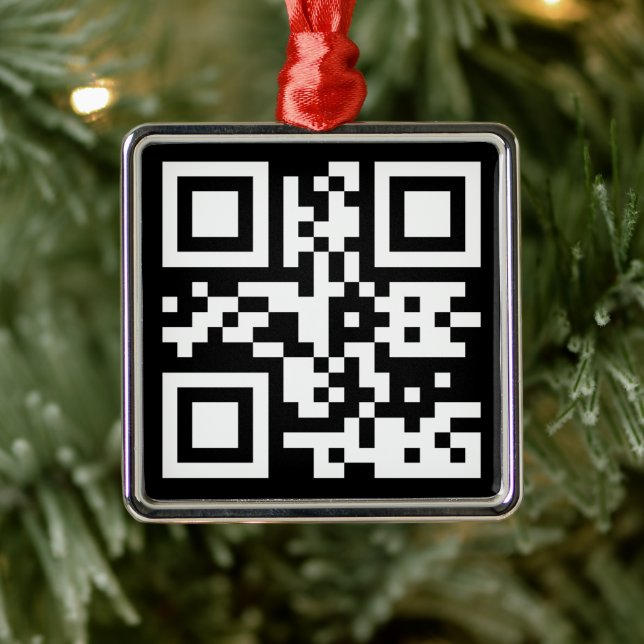 Adorno Metálico Código QR creado al instante (introduciendo su URL (Árbol)