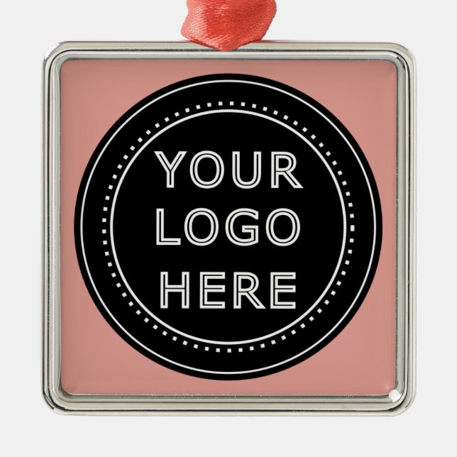 Adorno Metálico Código QR negro elegante y elegante (Frente)