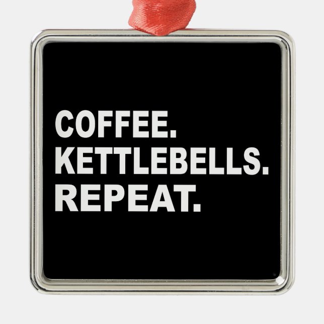 Adorno Metálico Coffee Kettlebells Repetir (Frente)