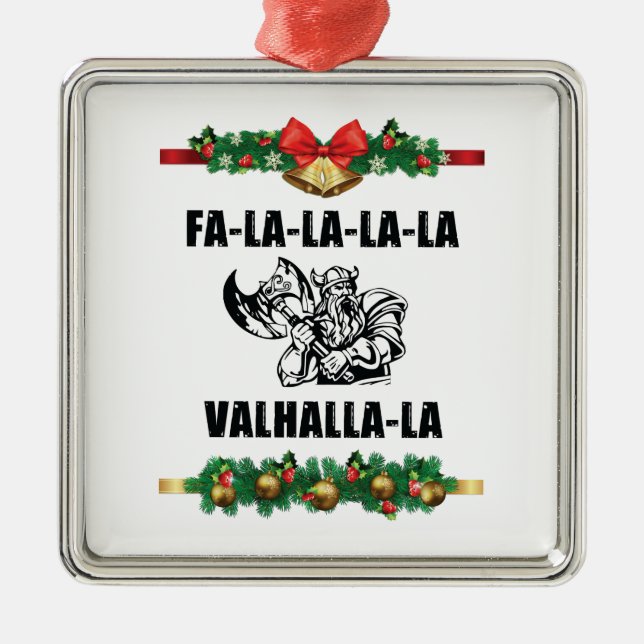 Adorno Metálico Cojín decorativo Valhalla navidades (Frente)