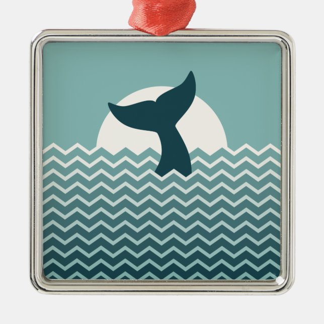 Adorno Metálico Cola de la ballena (Frente)