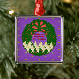 Adorno Metálico Colección de 12 días de Navidades: Día 11