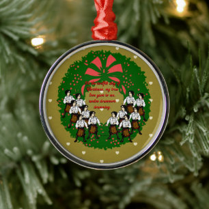 Adorno Metálico Colección de 12 días de Navidades: Día 12
