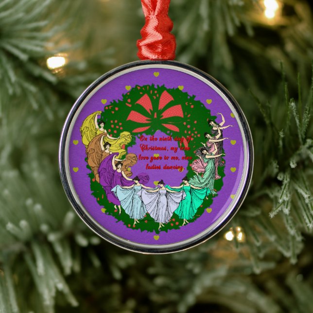 Adorno Metálico Colección de 12 días de Navidades: Día nueve (Árbol)