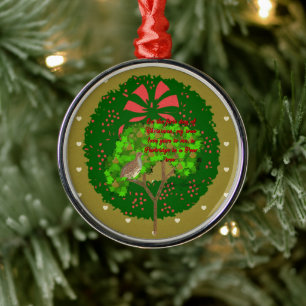 Adorno Metálico Colección de 12 días de Navidades: Día uno