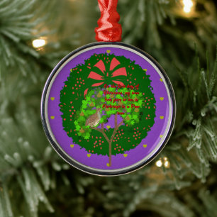 Adorno Metálico Colección de 12 días de Navidades: Día uno