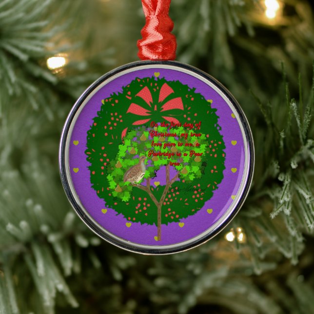 Adorno Metálico Colección de 12 días de Navidades: Día uno (Árbol)