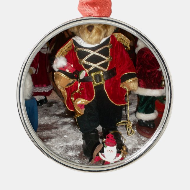 Adorno Metálico Colección de Navidades Nutcracker Teddy Bear (Frente)