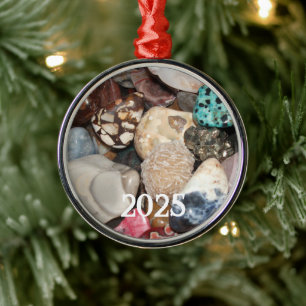 Adorno Metálico Colección de rocas pulidas, hebilla de rock