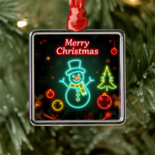 Adorno Metálico Colección de vacaciones populares Neon navidades