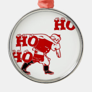 Adorno Metálico Colección Fuerte Santa Ho Ho Ho Ho