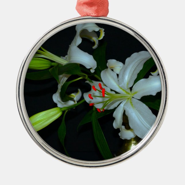 Adorno Metálico Colección irlandesa de Brass y Flores (Frente)