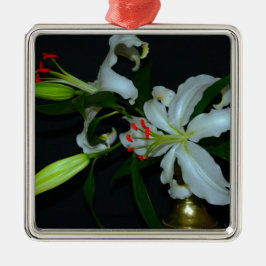 Adorno Metálico Colección irlandesa de Brass y Flores