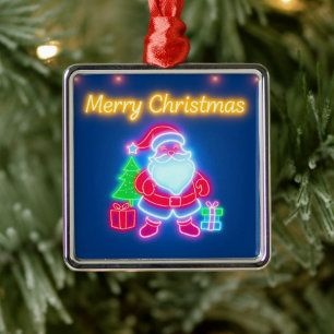 Adorno Metálico Colección navideña de Navidades modernos neones