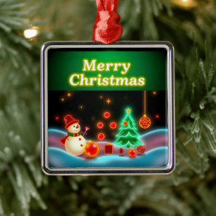 Adorno Metálico Colección Neon Holiday para Navidades populares