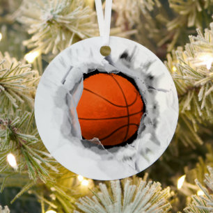 Adorno Metálico Coleccionable de Baloncesto