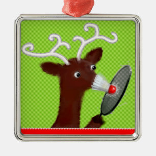 Adorno Metálico Coleccionable de Navidad de bádminton