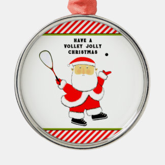 Adorno Metálico Coleccionable de Navidad de Jugador de Squash Pers