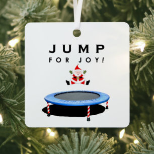 Adorno Metálico Coleccionable de Navidad de trampolín