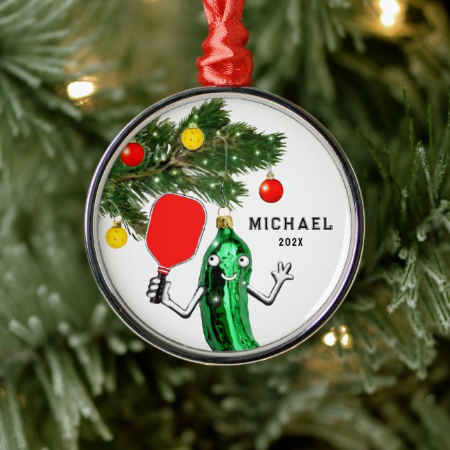 Adorno Metálico Coleccionable de Pickleball (Árbol)