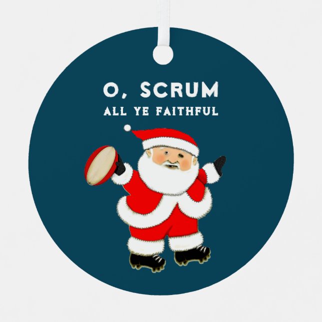 Adorno Metálico Colectivo de jugador de rugby (Anverso)