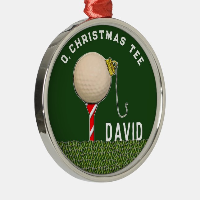 Adorno Metálico Colectivo de Navidades de golf personalizados (Derecha)