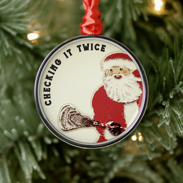 Adorno Metálico Colectivo Lacrosse Santa (Árbol)