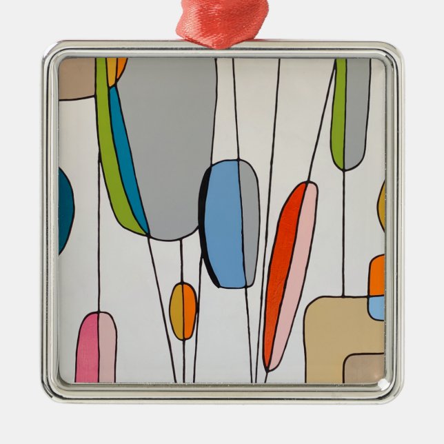 Adorno Metálico Colgando por un símbolo de hilo (Frente)