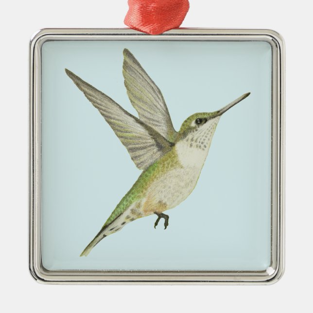 Adorno Metálico Colibrí (Frente)