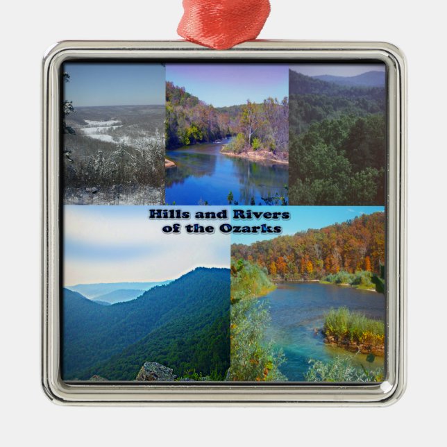 Adorno Metálico Colinas y ríos de los Ozarks (Frente)