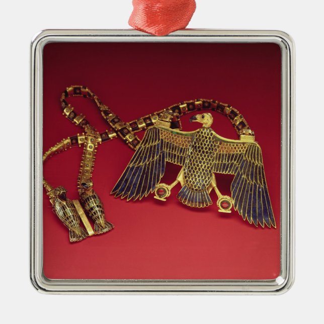 Adorno Metálico Collar con el colgante del buitre (Frente)