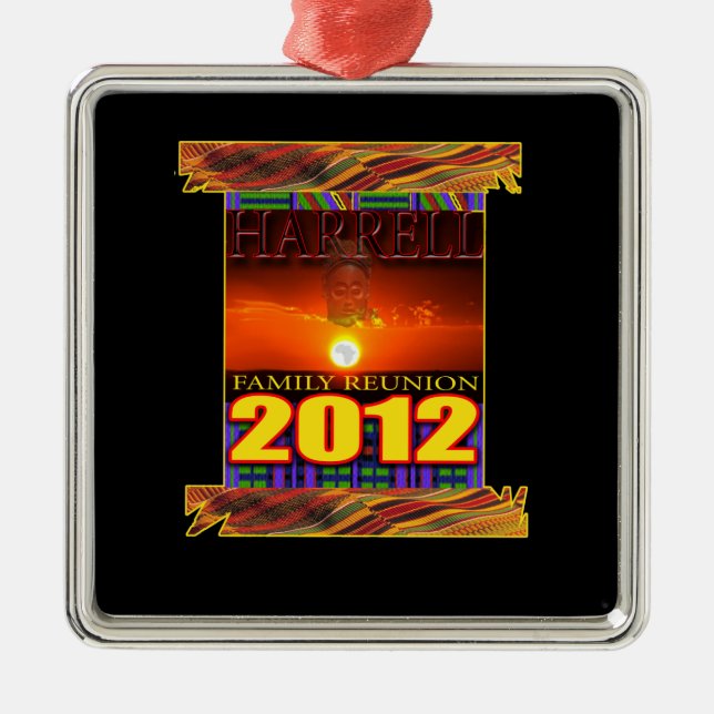 Adorno Metálico Collar de la reunión de familia de Harrell (Frente)