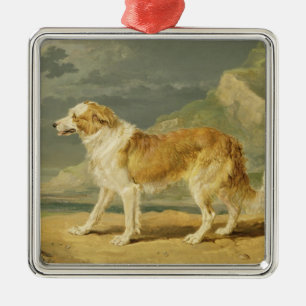 Adorno Metálico collie Áspero-revestido, 1809 (aceite a bordo)