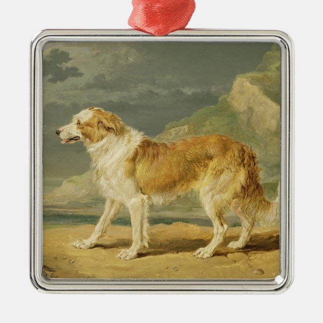 Adorno Metálico collie Áspero-revestido, 1809 (aceite a bordo) (Frente)