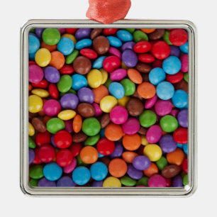 Adorno Metálico Color arcoiris de caramelo de chocolate